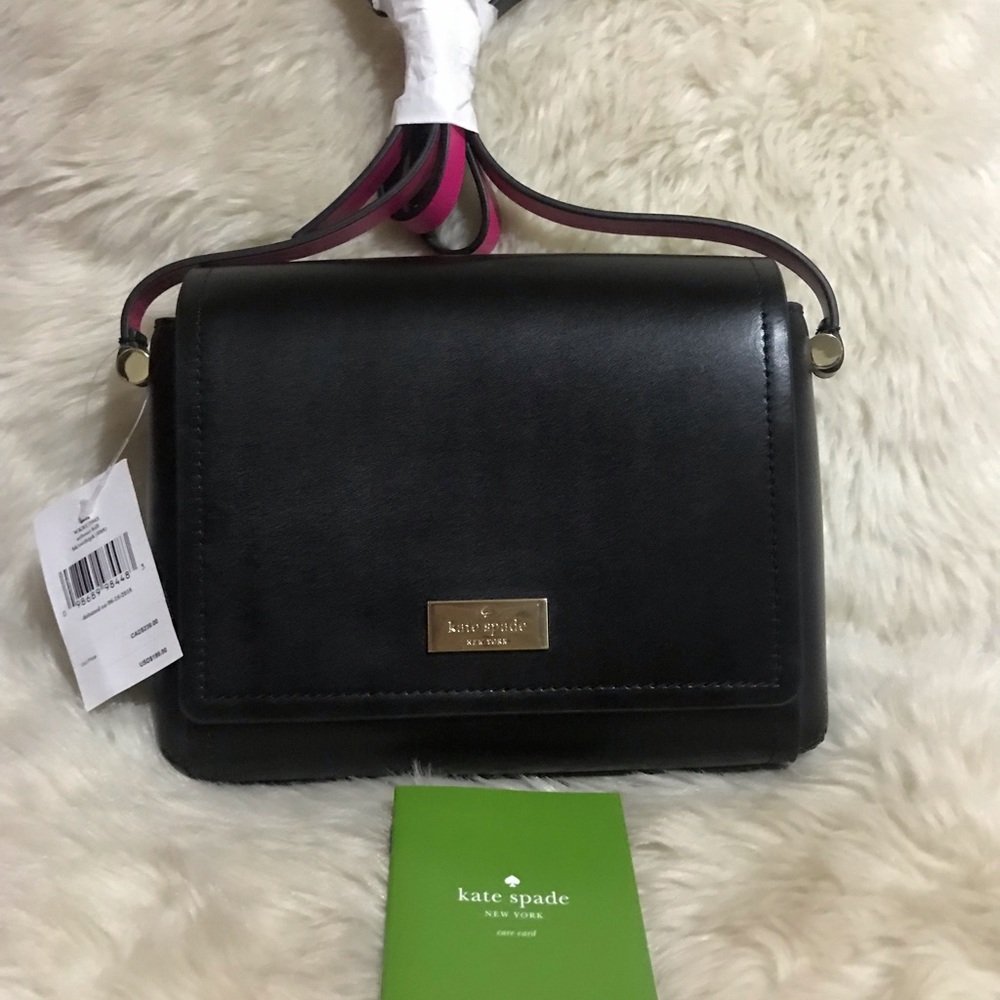 NWT.  Kate Spade Ava Arbour Hill XBody Black Small